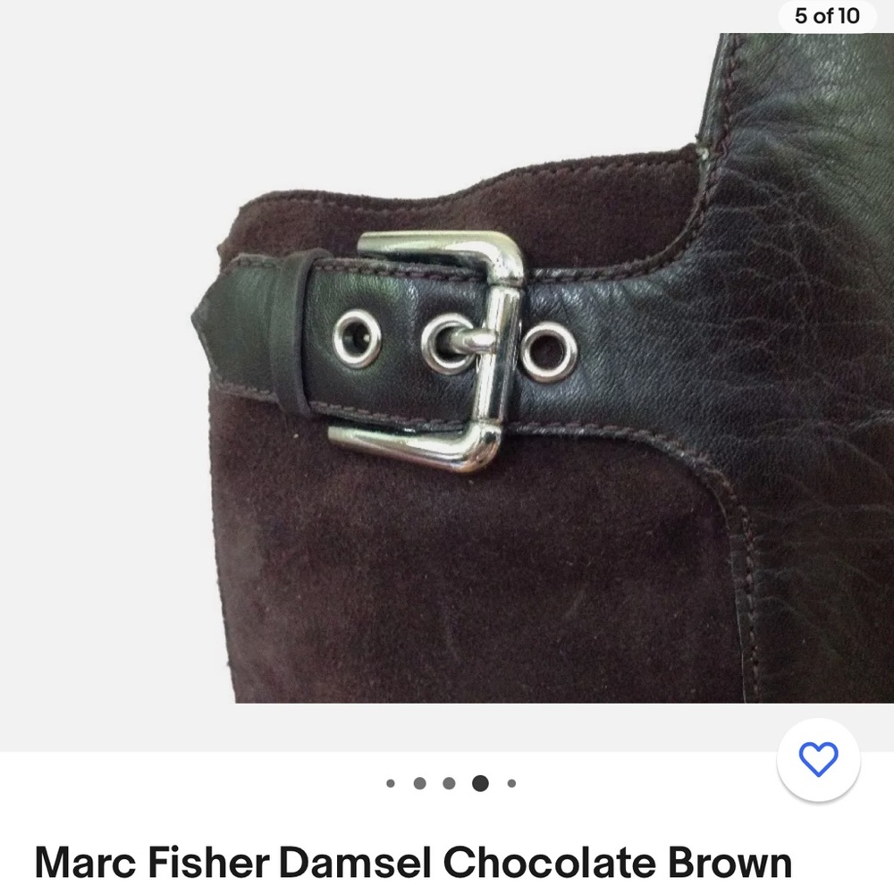 Marc Fisher Dark Brown Over the Knee Boots - Picture 7 of 7
